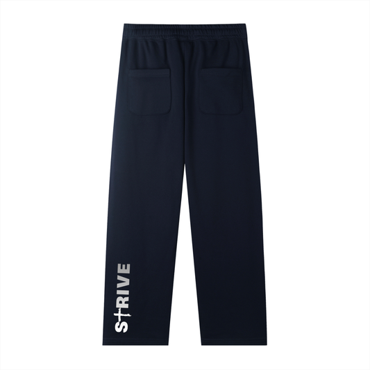 001 Signature Straight-Leg Sweatpants - Navy